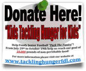 Fond du lac Tackling Hunger flyer